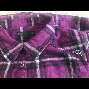 Fox Racing Flannel 🦊💜